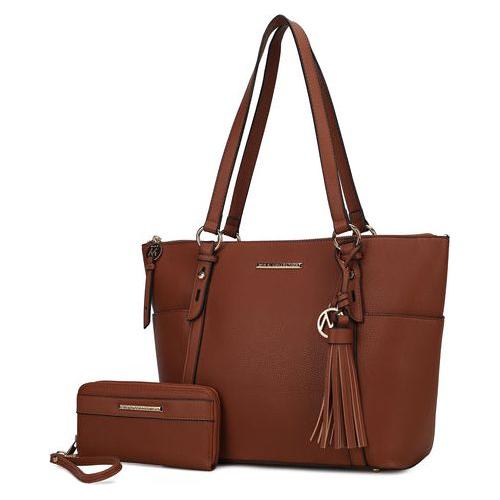 Mia K Gloria Vegan Leather Women Tote Bag