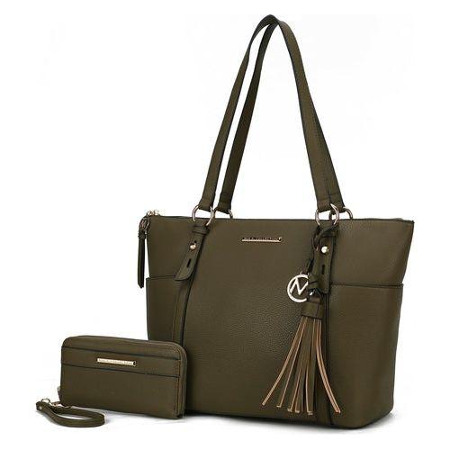 Mia K Gloria Vegan Leather Women Tote Bag