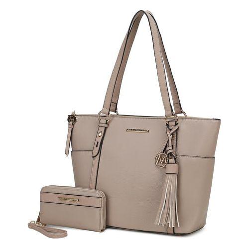 Load image into Gallery viewer, Mia K Gloria Vegan Leather Women Tote Bag
