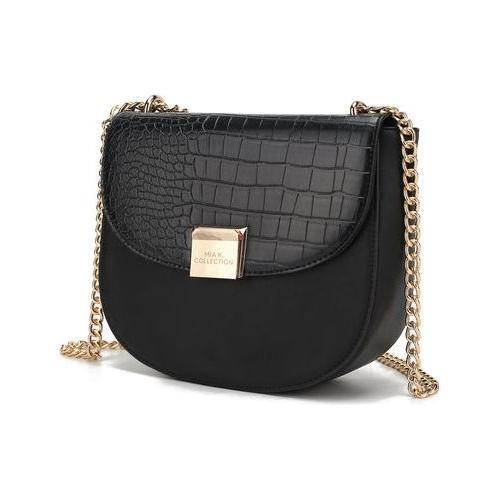 Brooklyn Crocodile Embossed Vegan Leather Women Shoulder Handbag