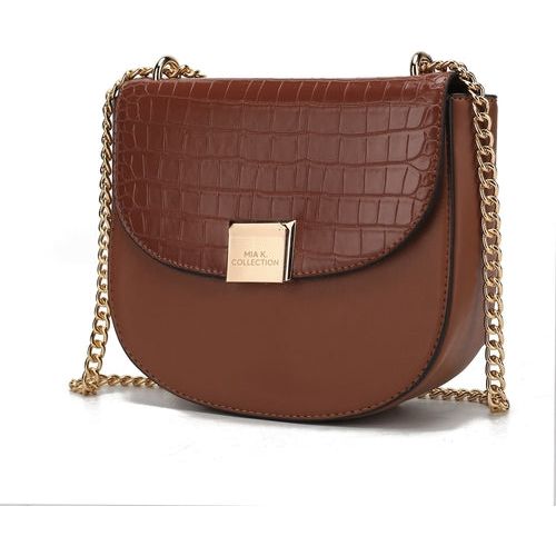 Load image into Gallery viewer, Brooklyn Crocodile Embossed Vegan Leather Women Shoulder Handbag
