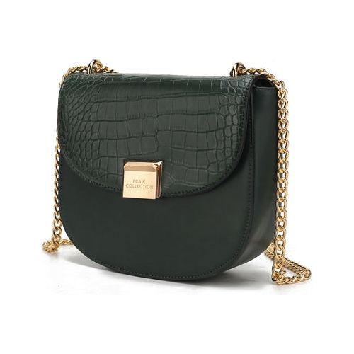 Load image into Gallery viewer, Brooklyn Crocodile Embossed Vegan Leather Women Shoulder Handbag
