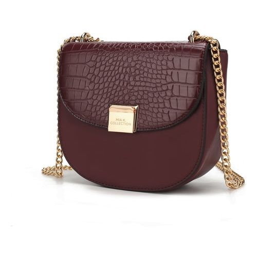 Load image into Gallery viewer, Brooklyn Crocodile Embossed Vegan Leather Women Shoulder Handbag
