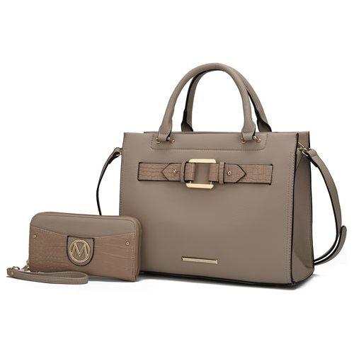 Load image into Gallery viewer, Virginia Vegan Leather Women Tote Bag with Wallet - Effortless Elegance
