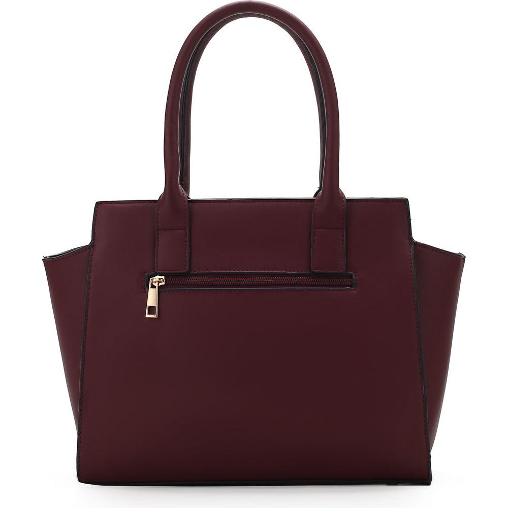 Isla Crocodile Embossed Satchel Handbag in Luxe Vegan Leather