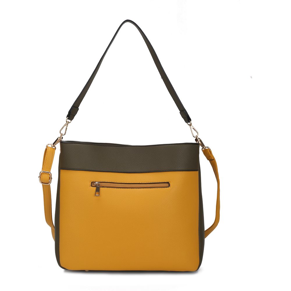 Evie Two Tone Vegan Leather Women Shoulder Bag