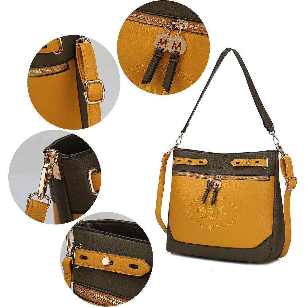 Evie two tone Vegan Leather Women Shoulder bag