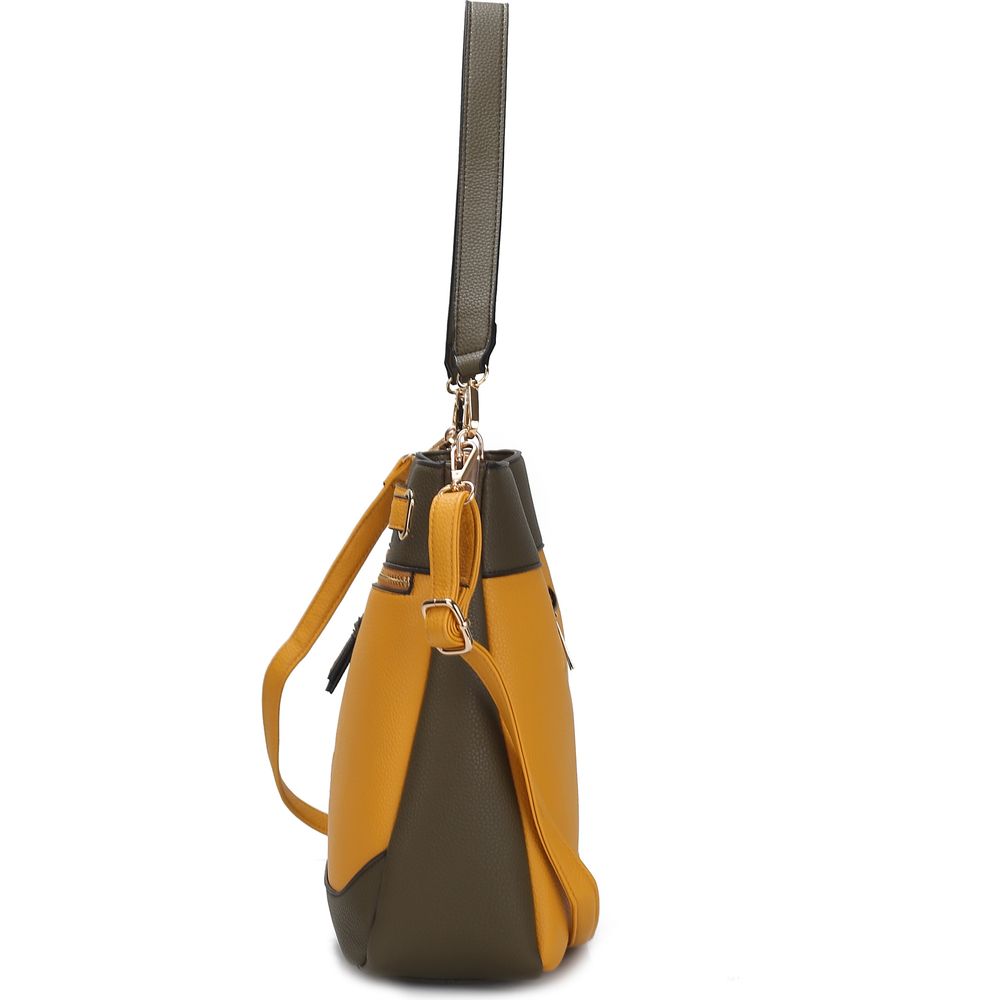 Evie Two Tone Vegan Leather Women Shoulder Bag