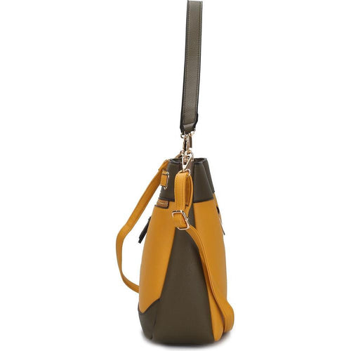 Load image into Gallery viewer, Evie two tone Vegan Leather Women Shoulder bag
