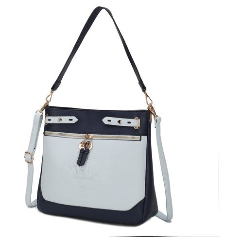 Load image into Gallery viewer, Evie Two Tone Vegan Leather Women Shoulder Bag
