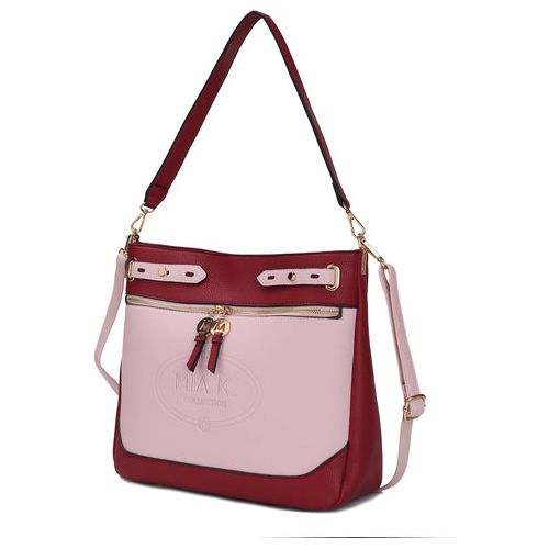 Load image into Gallery viewer, Evie Two Tone Vegan Leather Women Shoulder Bag
