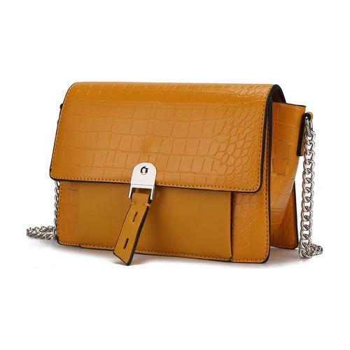 Load image into Gallery viewer, MKF Collection Hope Crocodile Embossed Shoulder Handbag by Mia K
