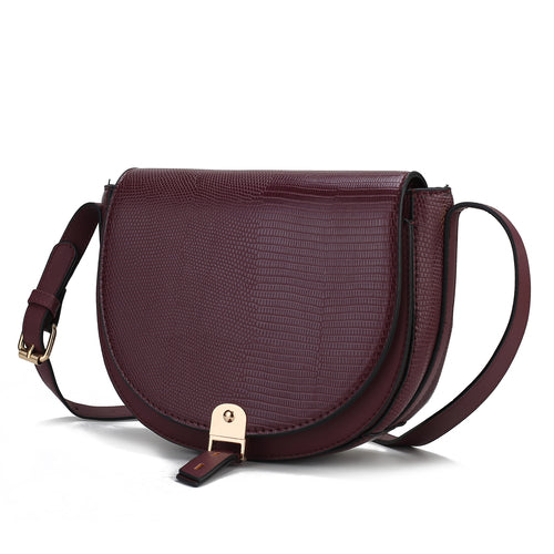 Load image into Gallery viewer, MKF Collection Adalyn Snake Embossed Shoulder Bag by Mia K
