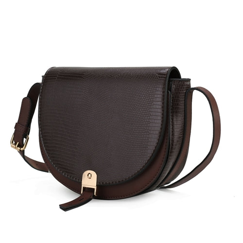 Load image into Gallery viewer, MKF Collection Adalyn Snake Embossed Shoulder Bag by Mia K
