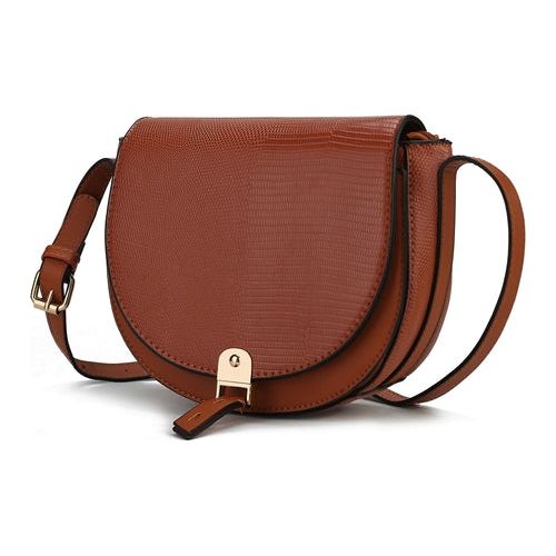 Load image into Gallery viewer, MKF Collection Adalyn Snake Embossed Shoulder Bag
