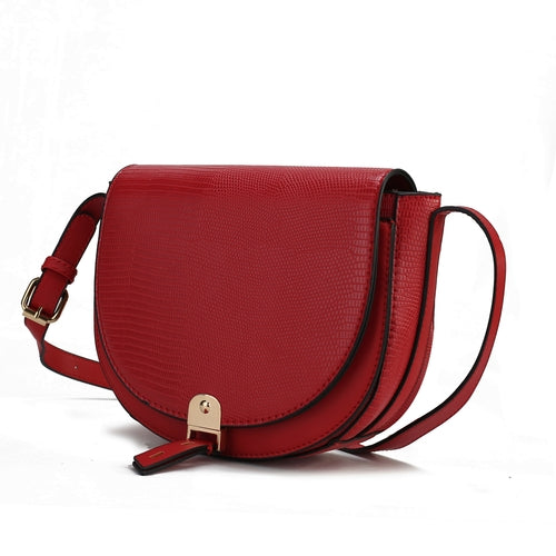 Load image into Gallery viewer, MKF Collection Adalyn Snake Embossed Shoulder Bag by Mia K
