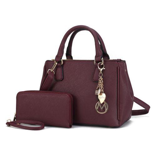 Load image into Gallery viewer, Ruth Vegan Leather Women Satchel Bag with Wallet
