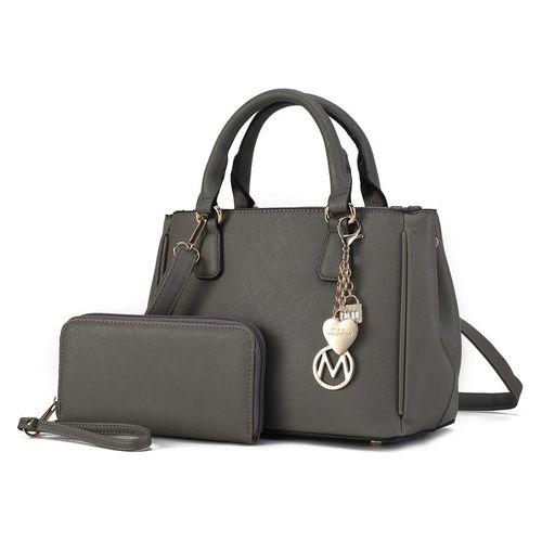 Load image into Gallery viewer, Ruth Vegan Leather Women Satchel Bag with Wallet
