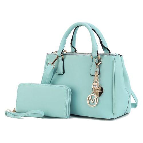 Load image into Gallery viewer, Ruth Vegan Leather Women Satchel Bag with Wallet
