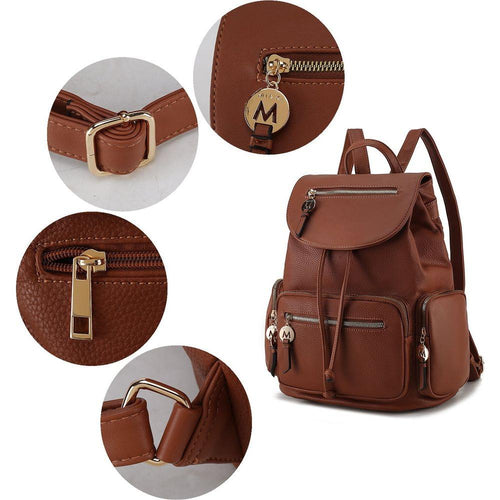 Load image into Gallery viewer, MKF Collection Ivanna Vegan Leather Women Oversize Backpack by Mia K
