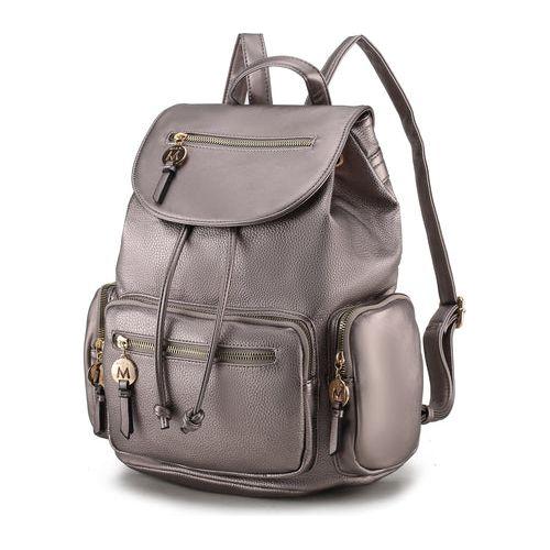 Load image into Gallery viewer, MKF Collection Ivanna Vegan Leather Women Oversize Backpack by Mia K
