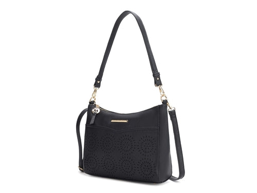 Load image into Gallery viewer, Alanis Laser Cut Vegan Leather Women Shoulder Bag
