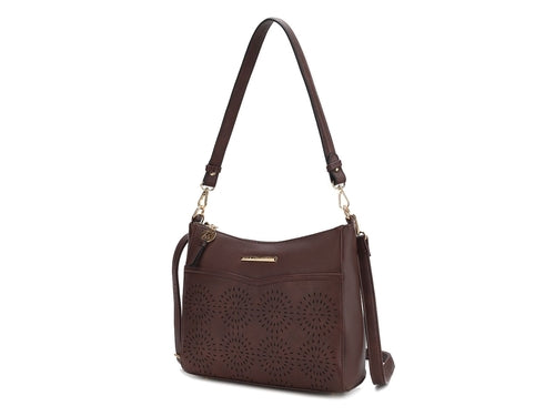 Load image into Gallery viewer, Alanis Laser Cut Vegan Leather Women Shoulder Bag
