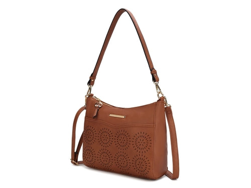 Load image into Gallery viewer, Alanis Laser Cut Vegan Leather Women Shoulder Bag
