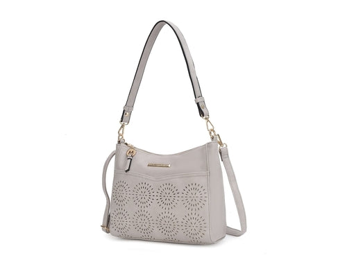 Load image into Gallery viewer, Alanis Laser Cut Vegan Leather Women Shoulder Bag
