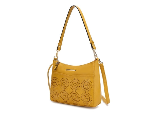 Load image into Gallery viewer, Alanis Laser Cut Vegan Leather Women Shoulder Bag
