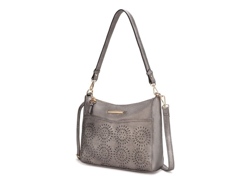 Load image into Gallery viewer, Alanis Laser Cut Vegan Leather Women Shoulder Bag
