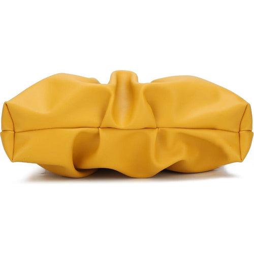 Load image into Gallery viewer, Marvila Minimalist Vegan Leather Chain Ruched Shoulder Bag
