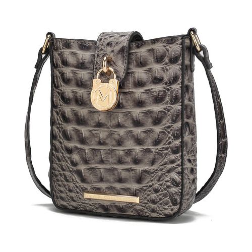 Avery Faux Crocodile Embossed Vegan Leather Women Crossbody Bag