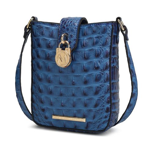 Load image into Gallery viewer, Avery Faux Crocodile Embossed Vegan Leather Women Crossbody Bag
