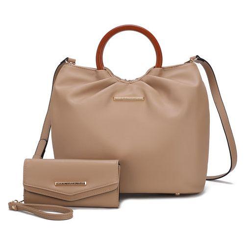 Load image into Gallery viewer, Leilani Vegan Leather Tote Bag with Wallet
