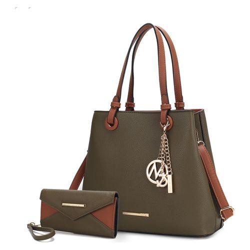 Load image into Gallery viewer, Kearny Vegan Leather Women Tote Bag with Wallet - Elegance Redefined
