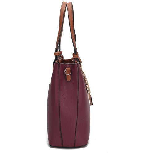 Load image into Gallery viewer, Kearny Vegan Leather Women Tote Bag with Wallet - Elegance Redefined
