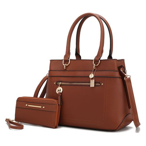 Load image into Gallery viewer, Gardenia Vegan Leather Women Tote Bag with Wallet - A Luxurious Everyday Essential
