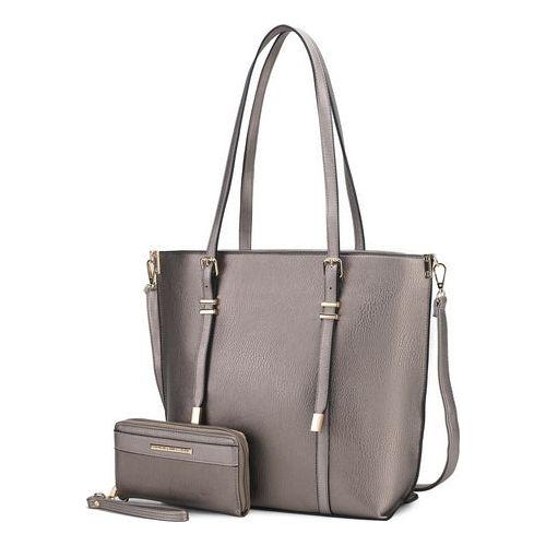 Load image into Gallery viewer, Emery Vegan Leather Women Tote Bag with Wallet – Sophisticated Elegance
