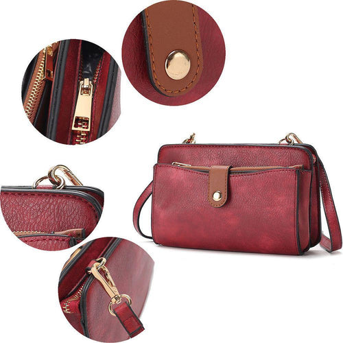 Load image into Gallery viewer, Muriel Vegan Leather Women Crossbody Bag with Card holder and Small
