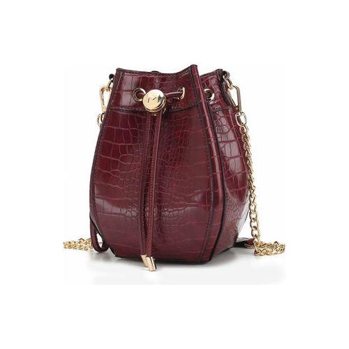 MKF Collection Cassidy Crocodile Embossed Vegan Leather Shoulder Bag