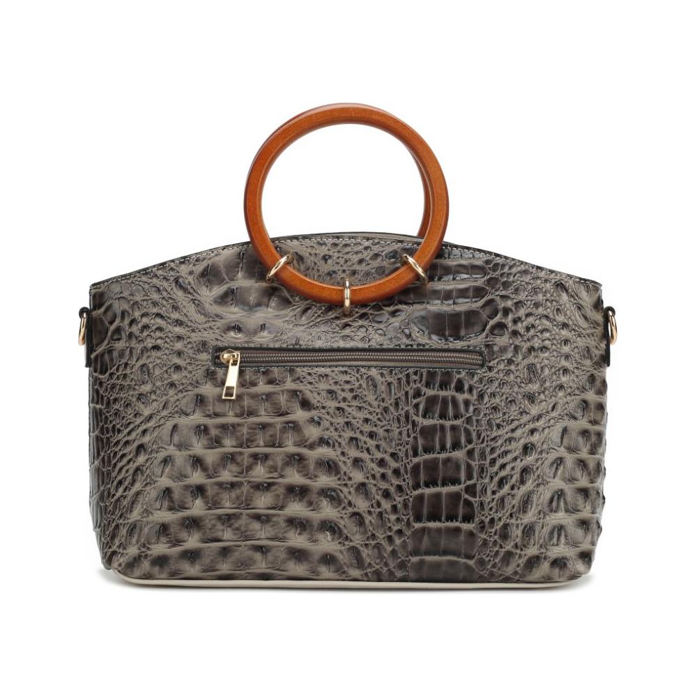 Phoebe Faux Crocodile-Embossed Vegan Leather Tote Bag