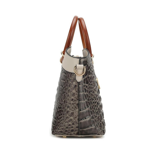 Load image into Gallery viewer, Phoebe Faux Crocodile-Embossed Vegan Leather Women Tote with
