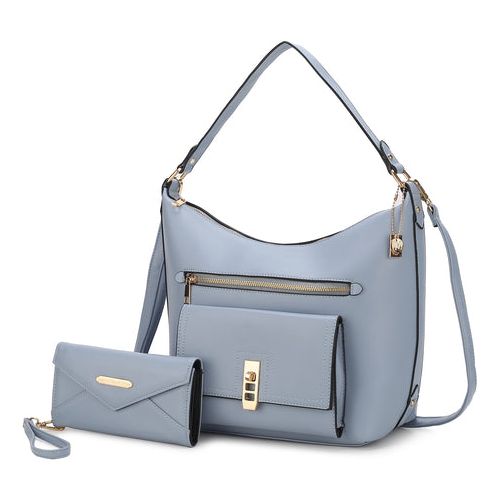 Load image into Gallery viewer, Clara Vegan Leather Women Shoulder Bag with Wristlet Wallet
