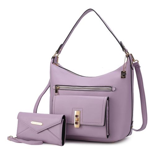 Load image into Gallery viewer, Clara Vegan Leather Women Shoulder Bag with Wristlet Wallet
