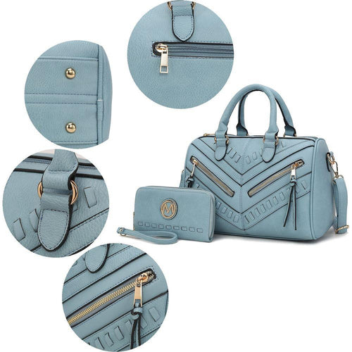 Load image into Gallery viewer, Lara Vegan Leather Women&#39;s Satchel with Wallet - A Touch of Luxury
