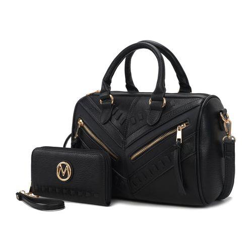 Load image into Gallery viewer, Lara Vegan Leather Women&#39;s Satchel with Wallet - A Touch of Luxury
