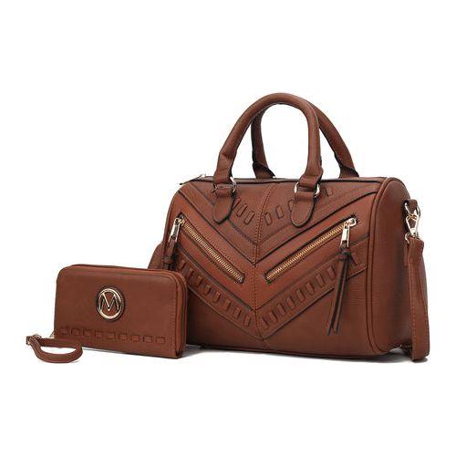 Load image into Gallery viewer, Lara Vegan Leather Women&#39;s Satchel with Wallet - A Touch of Luxury
