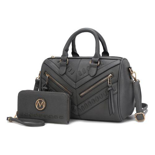 Load image into Gallery viewer, Lara Vegan Leather Women&#39;s Satchel with Wallet - A Touch of Luxury
