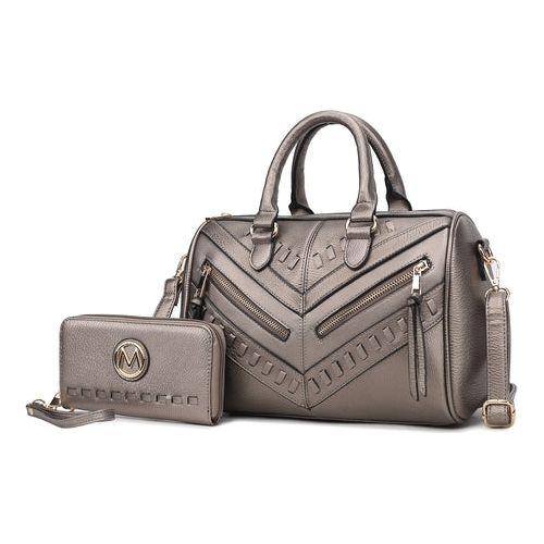 Load image into Gallery viewer, Lara Vegan Leather Women&#39;s Satchel with Wallet - A Touch of Luxury
